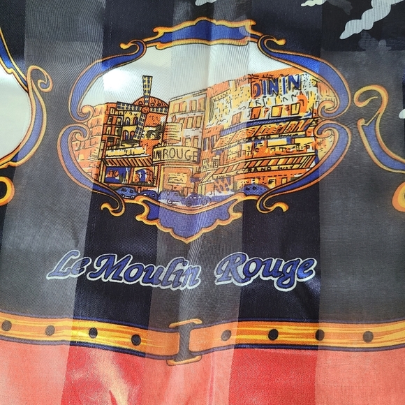 𝅺J.Mico Sancho Souvenir de Paris vintage scarf - Picture 3 of 11